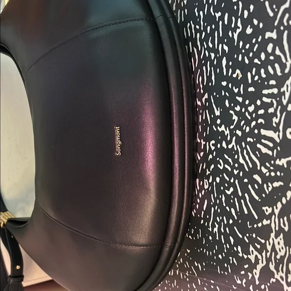 Songmont Sleek Black Hobo Bag - Picture 4 of 5